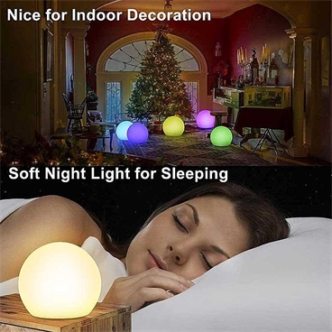 16 Colour-changing LED Atmosphere Ball Light w/Remote Control